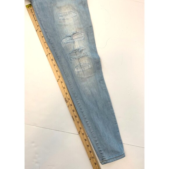 American Eagle Jeans Womens 8 Low Rise Distressed Super Stretch X Jegging Denim - Picture 7 of 10